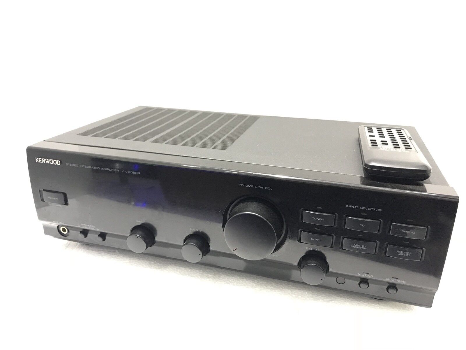 KENWOOD KA-2060R Stereo Amplifier 100 Watts RMS Remote Vintage 1994 Good Look