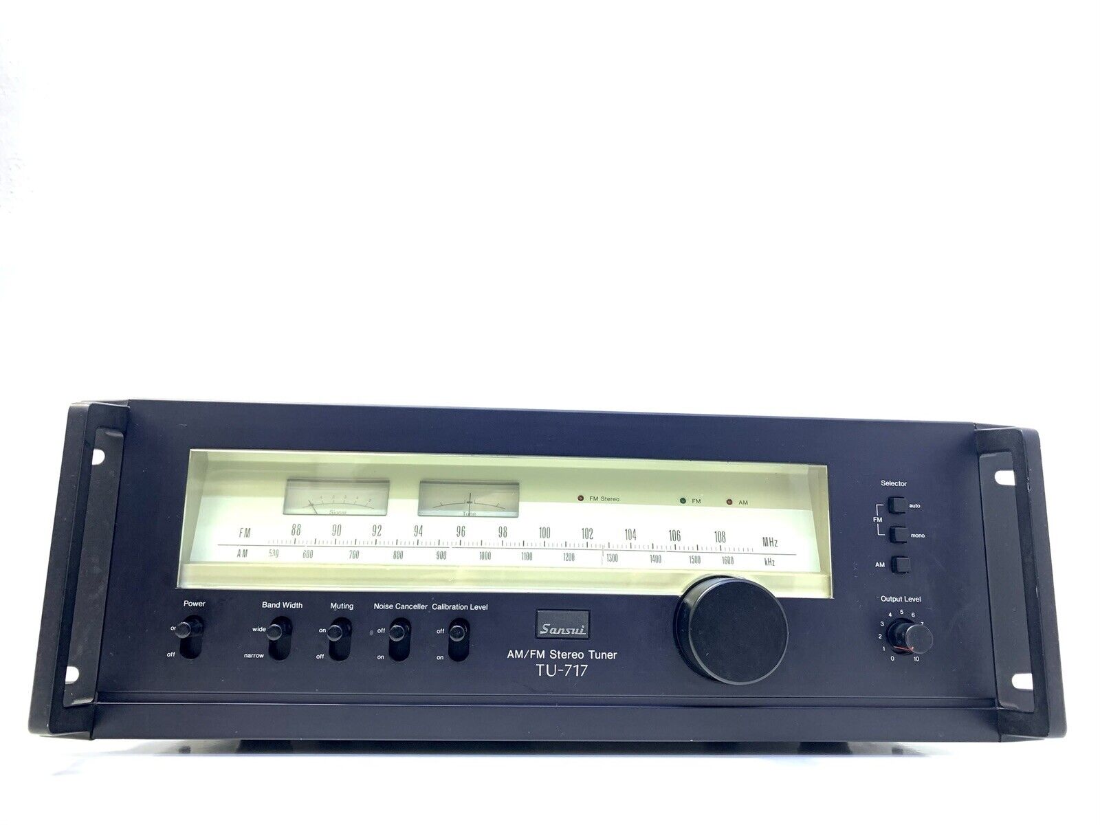 SANSUI TU-717 RACK AM/FM Stereo Tuner Vintage 1977 Hi End Working 100% Good Look