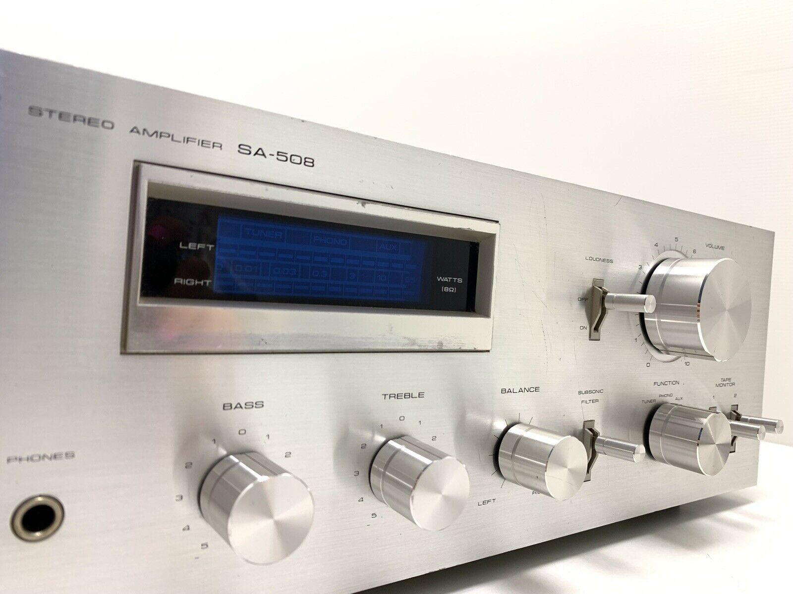 PIONEER SA 508 Stereo Amplifier 2X 25Watts RMS Vintage 1979 Hi Fi WORK VERY GOOD