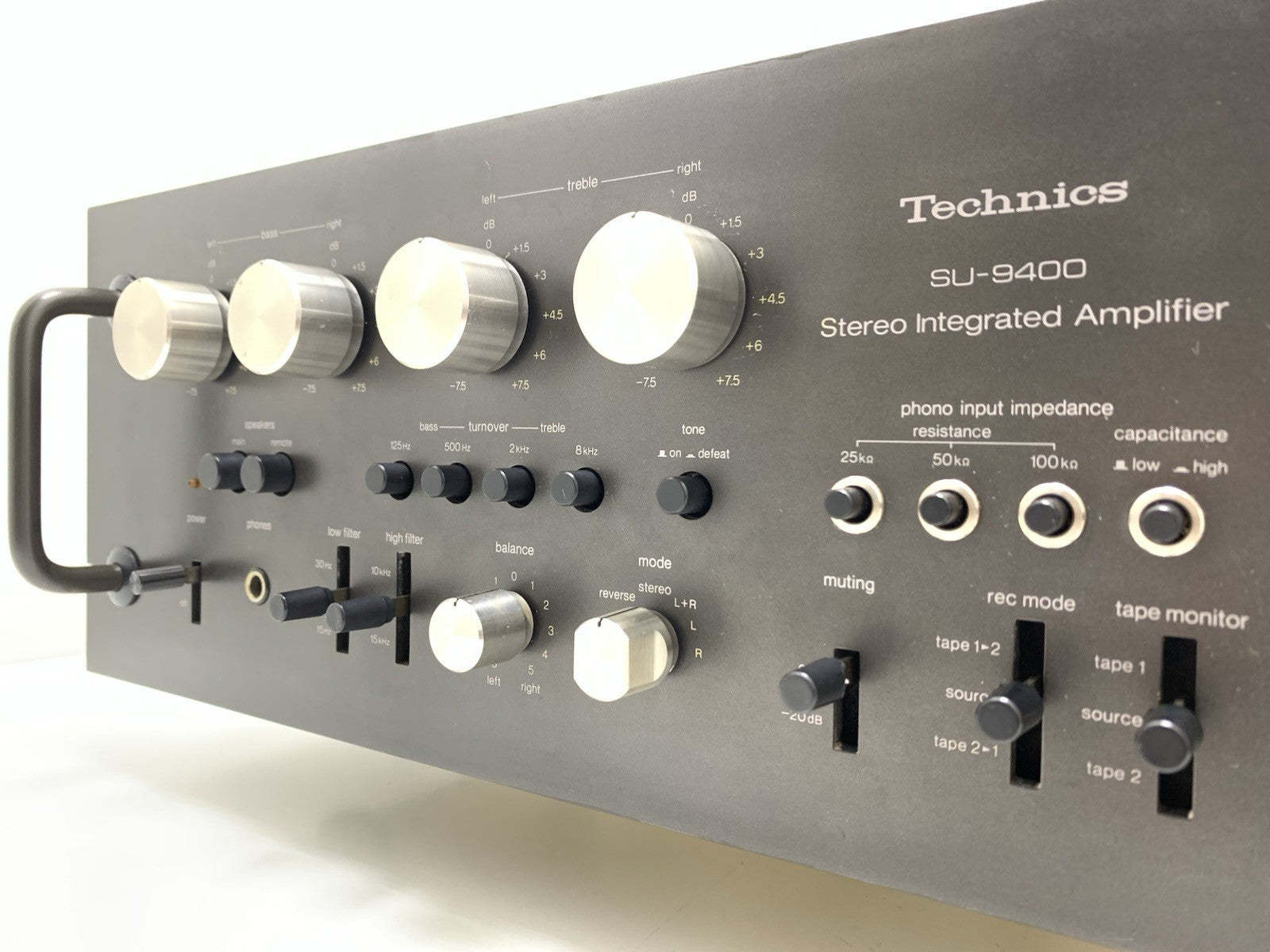 TECHNICS SU 9400 Stereo Amplifier WORK 80 + 80 Watts RMS Vintage 1976 GOOD LOOK