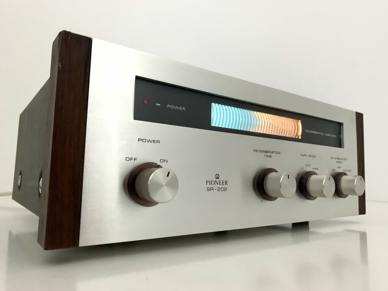 PIONEER Stereo REVERBERATION AMPLIFIER SR 202 Vintage 1969 Work PERFECT GoodLook