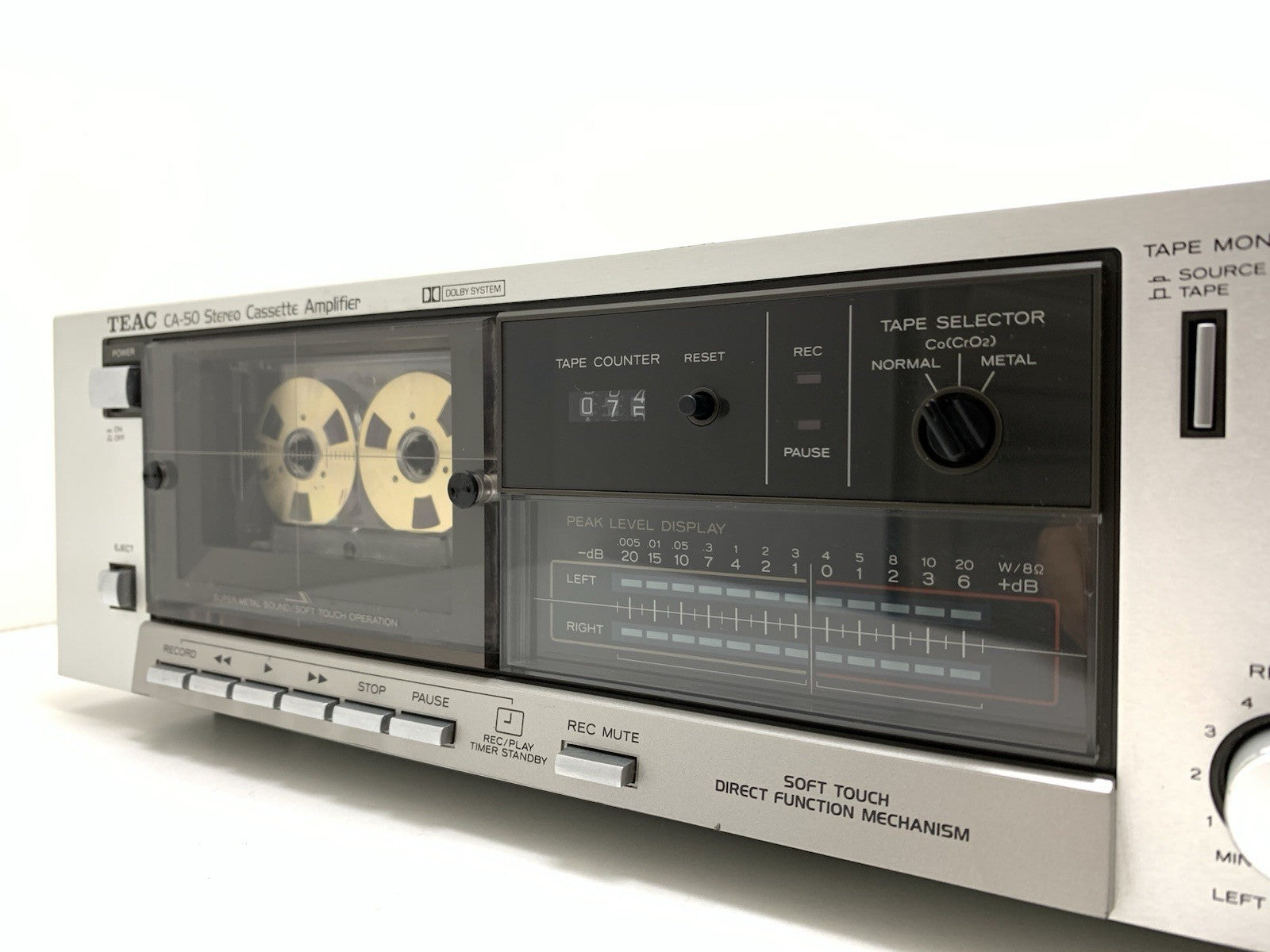 TEAC CA 50 Stereo System Cassette Deck Amplifier  Vintage 1980 WORK Good Look