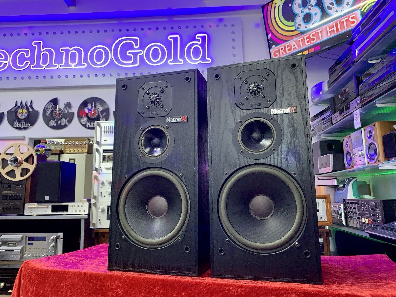 MAGNAT CONCEPT 3 Speaker 3 Way 130 Watts RMS Vintage WORK Good Look