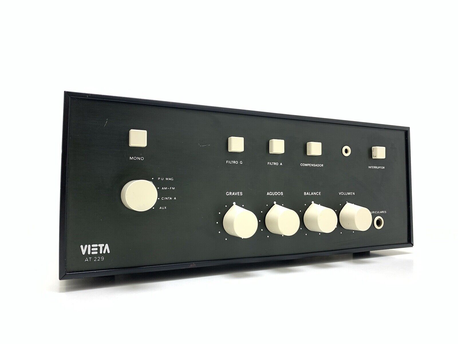 VIETA AT-229 B Integrated Stereo Amplifier 2 X 30 WRMS Vintage WORKING Good Look