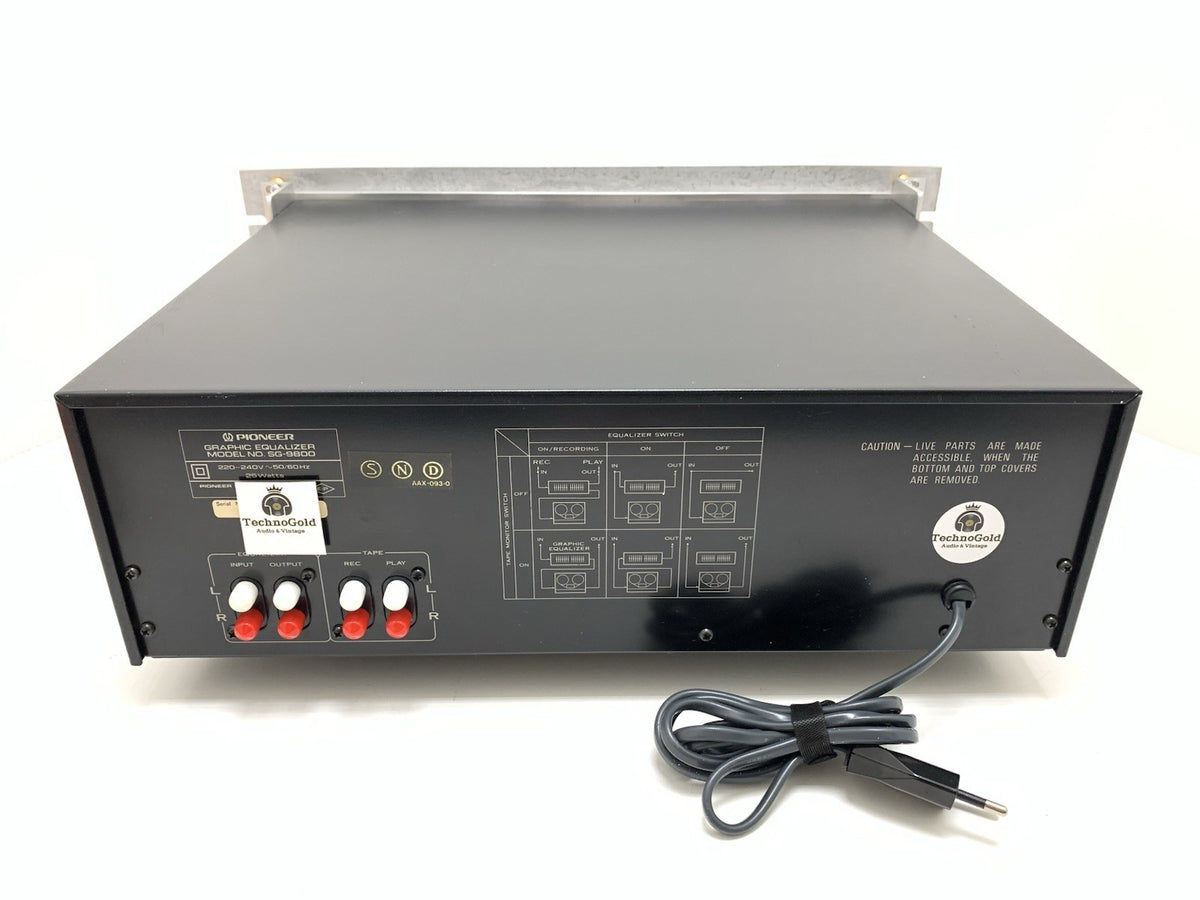 PIONEER SG 9800 Graphic Equalizer With Handles NEW RED LED Vintage WORK GoodLOOK