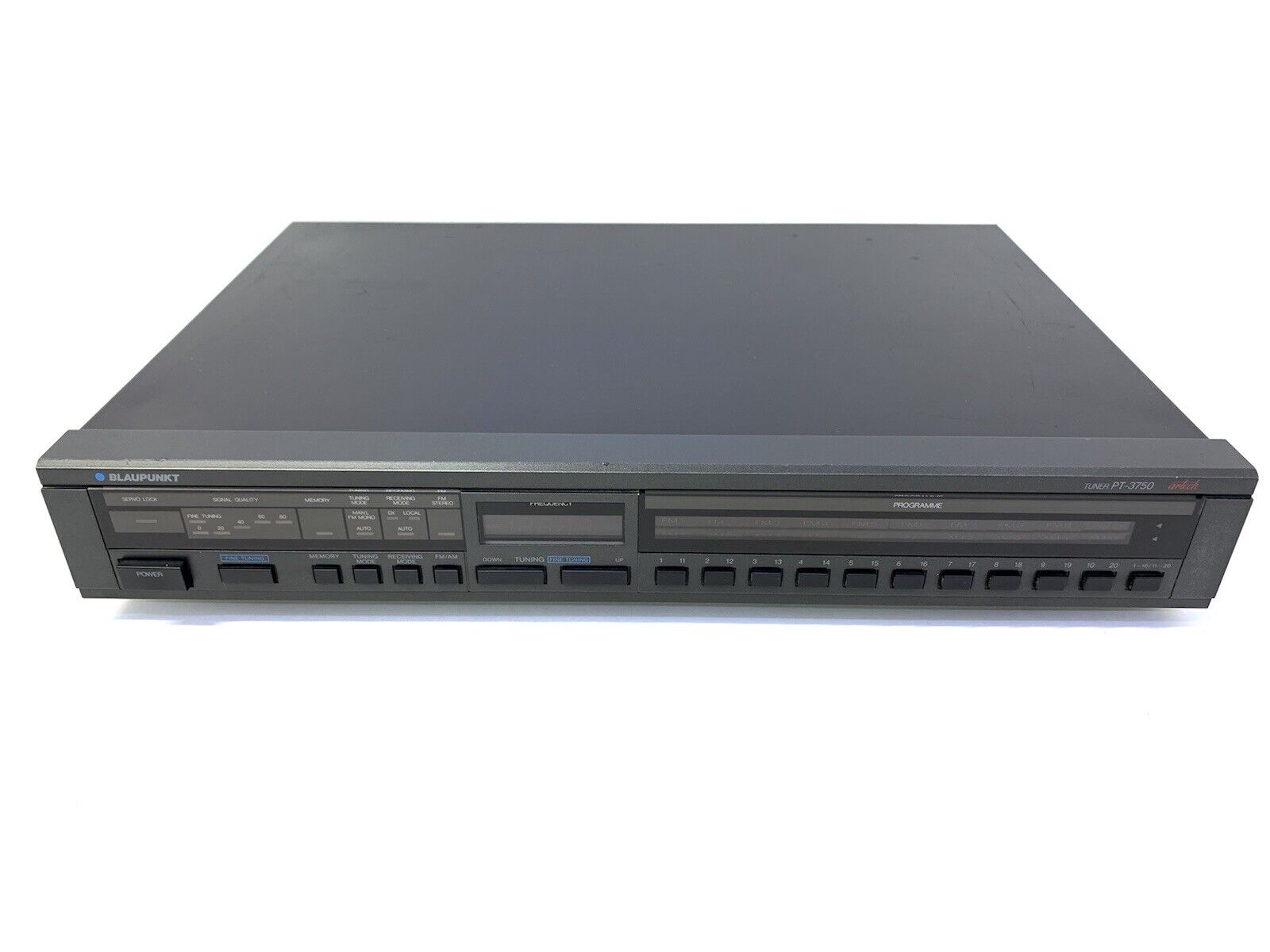 BLAUPUNKT PT-3750 Artech AM/FM Stereo Tuner Digital HiEnd Vintage 1986 Good Look