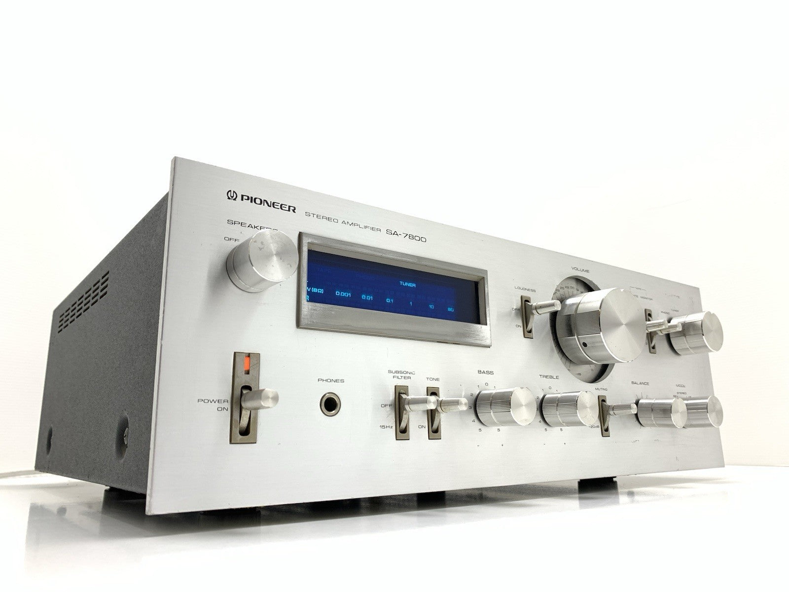 PIONEER SA-7800 Stereo Amplifier 65+65W RMS Vintage 1979 Blue LINE Work GoodLook