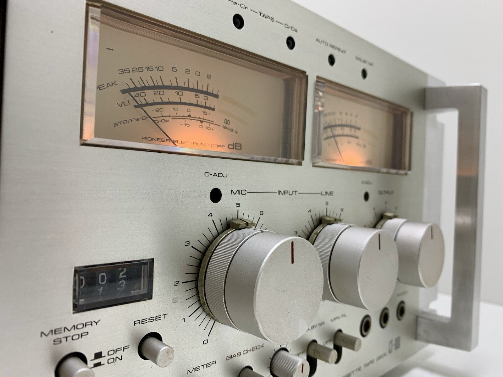 PIONEER CT 800 with handles Rack 19" Rare Stereo Tape Deck Vintage WORK GoodLook