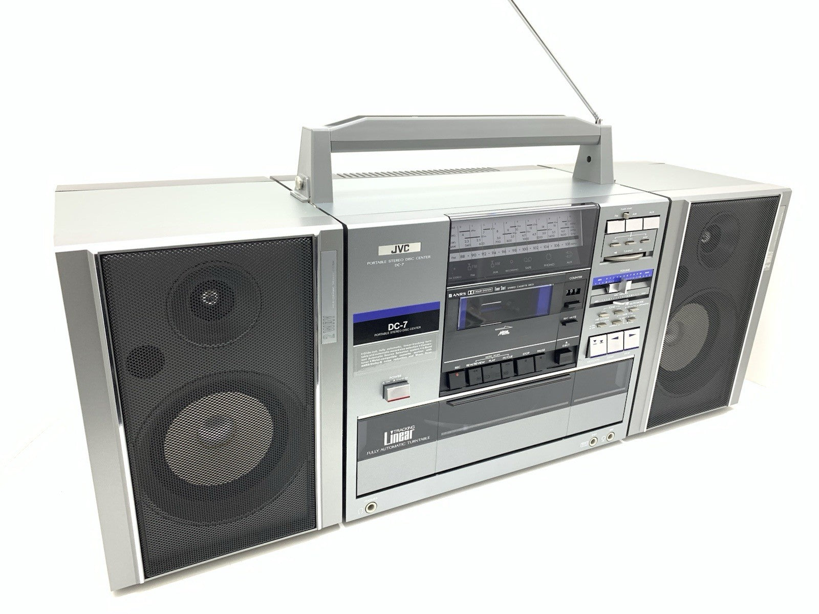 JVC DC7 BOOMBOX STEREO Radio Cassette Turntable Vintage OLD STOCK NEW NEVER USED