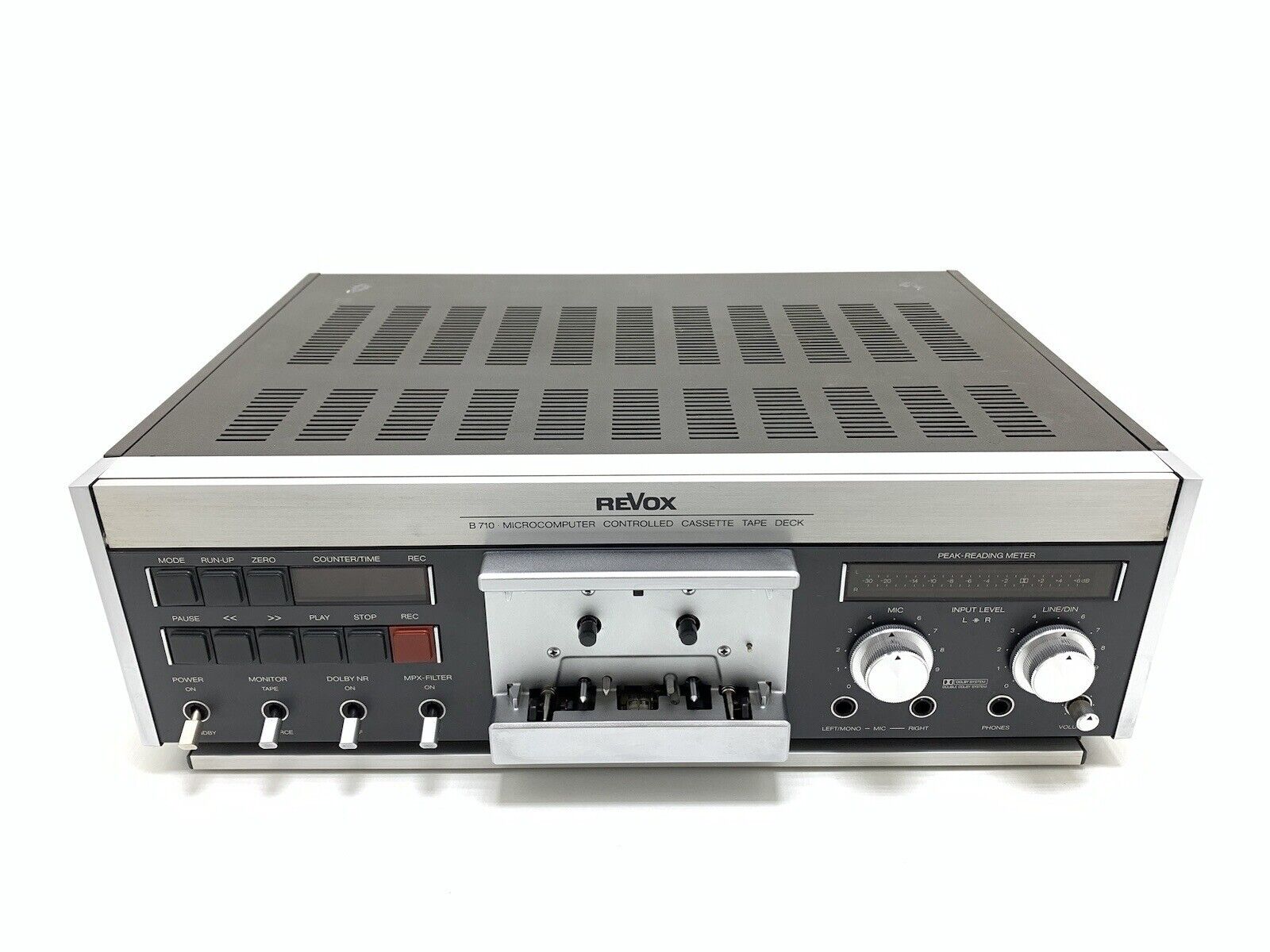 REVOX B 710 Stereo Cassette Tape Deck 3 Heads Vintage 1981 Hi End WORK Good Look