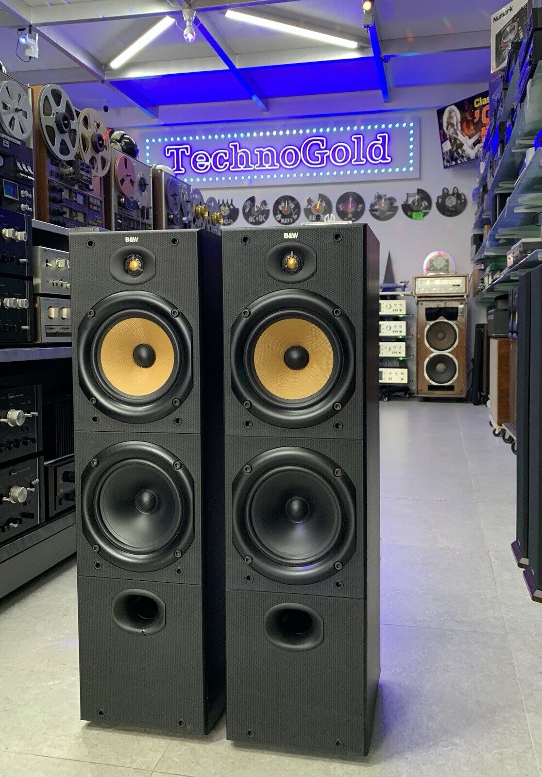 BOWERS & WILKINS B&W DM 603 Speakers 2,5 Way 120 Watts RMS Hi End WORK ...