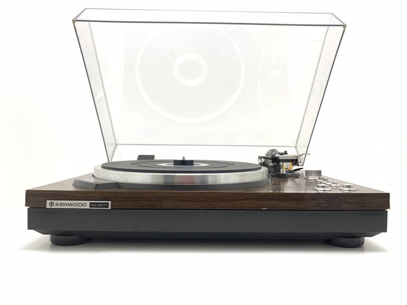 KENWOOD KD-5077 Turntable Fully Automatic Direct Drive Hi End Vintage Good Look