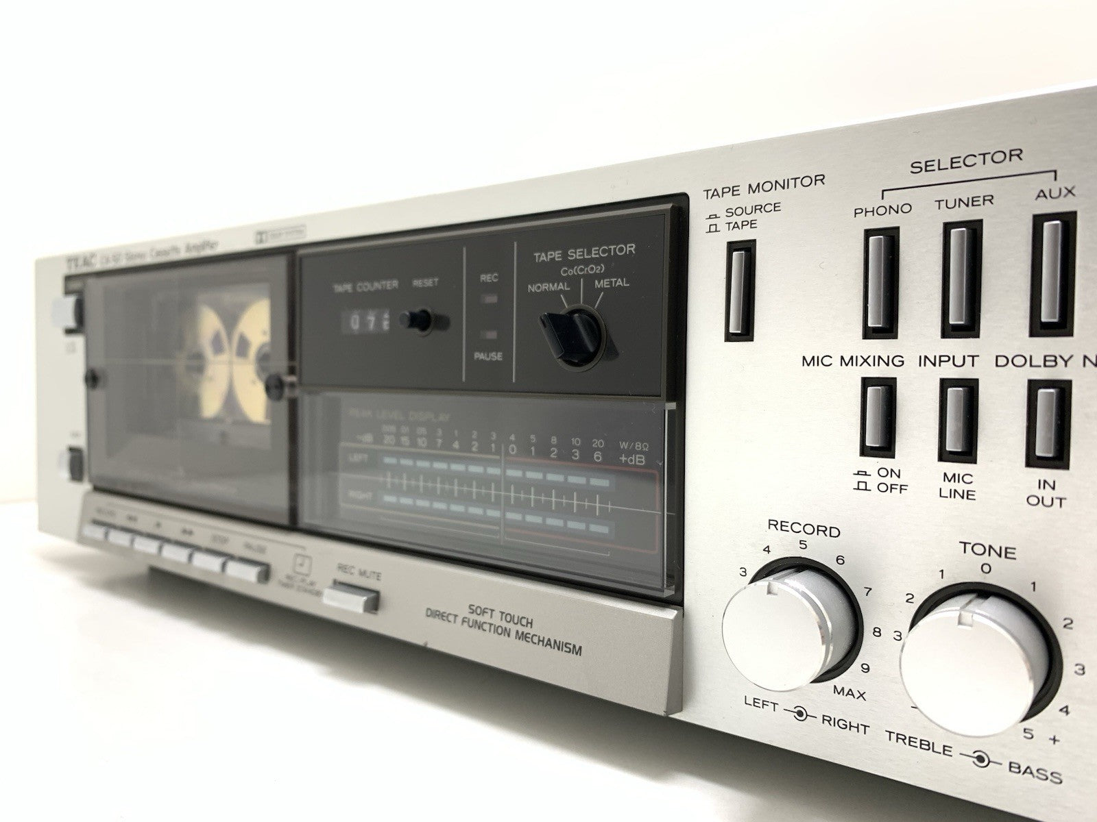 TEAC CA 50 Stereo System Cassette Deck Amplifier  Vintage 1980 WORK Good Look