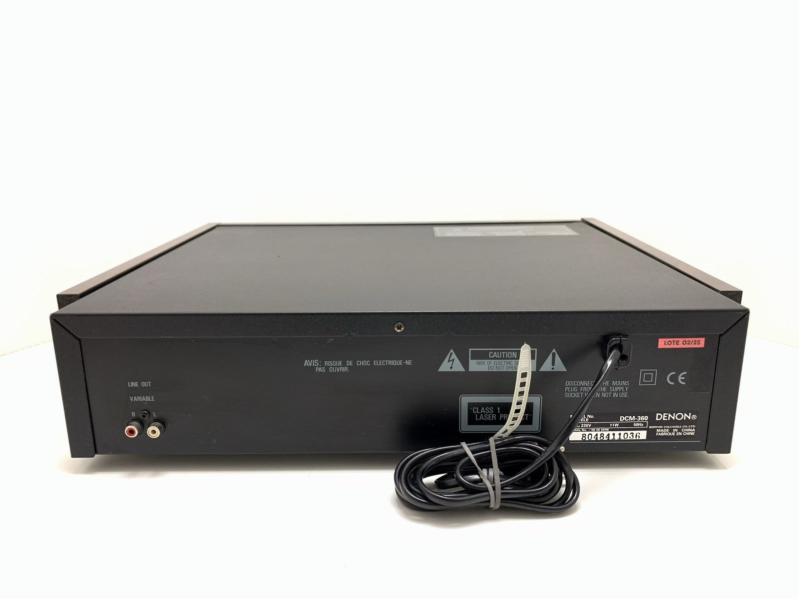 DENON DCM 360 Auto Changer Compact Disc Player 5 CD Vintage 1996 WORK Good Look