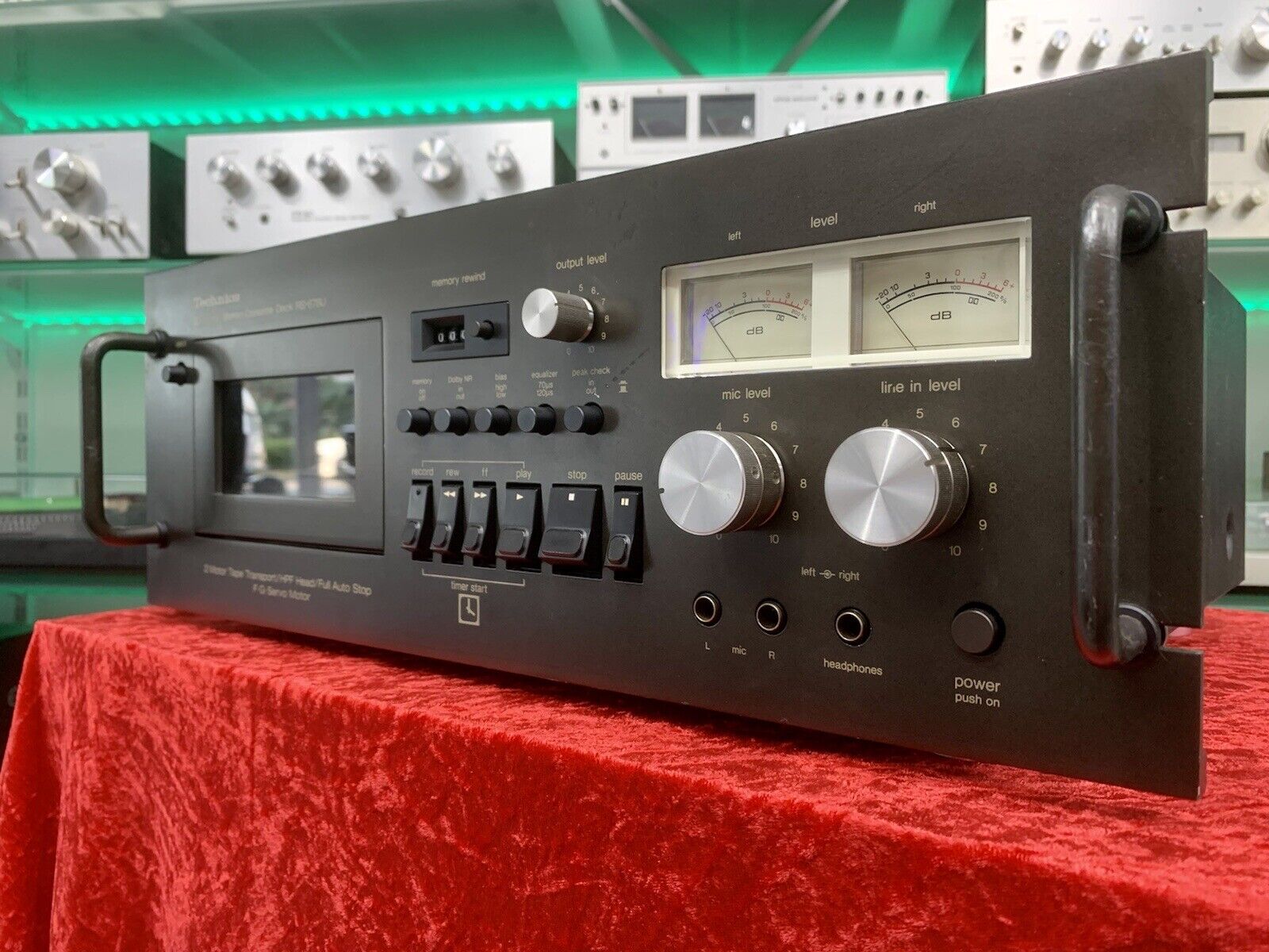 TECHNICS RS-678U Rare Stereo Cassette Deck 2 Motors Vintage 1977 WORK Good Look