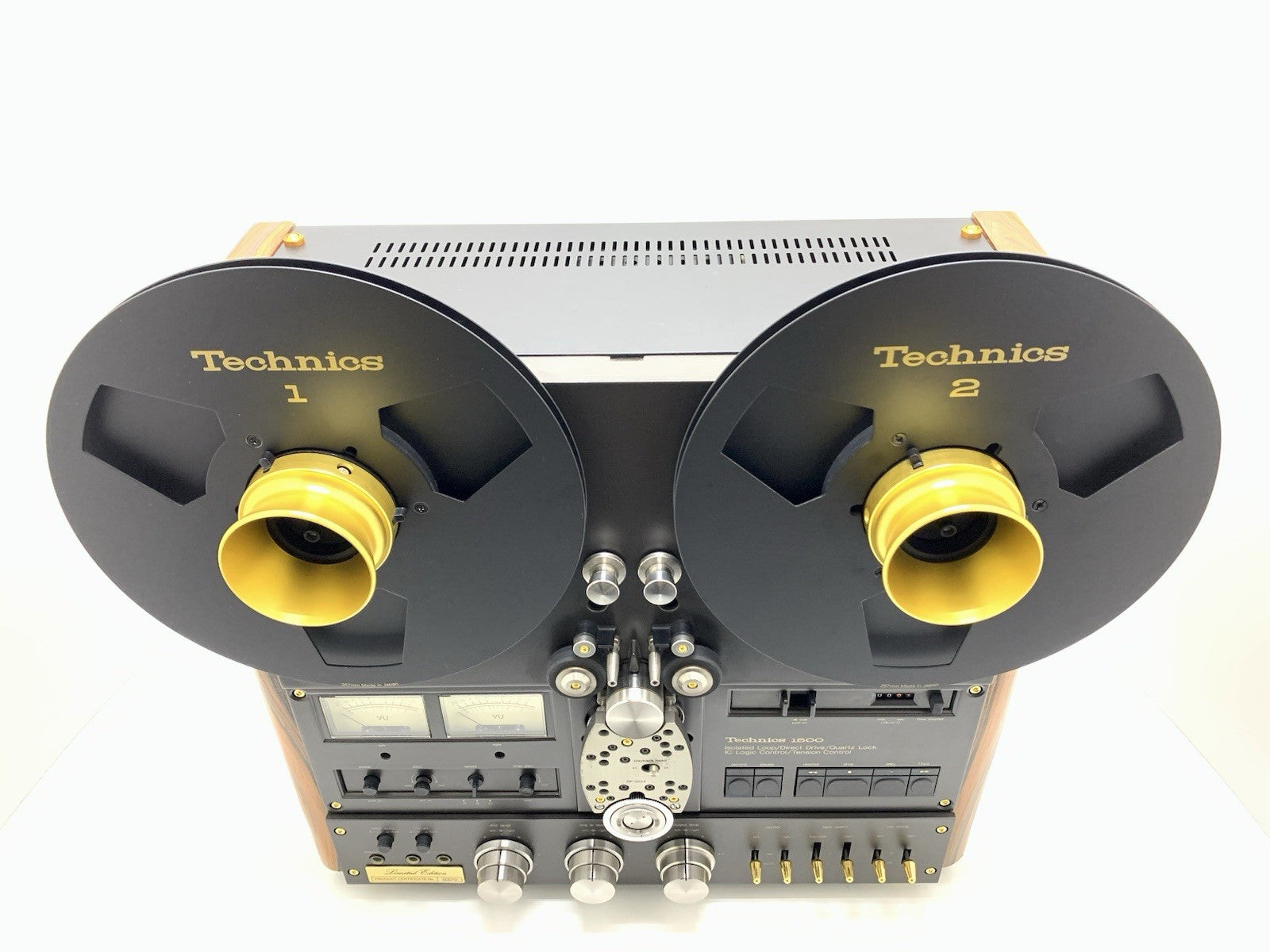 TECHNICS RS 1500U Limited Edition 24K Gold Rosewood Reel to Reel Exclusive TAPE