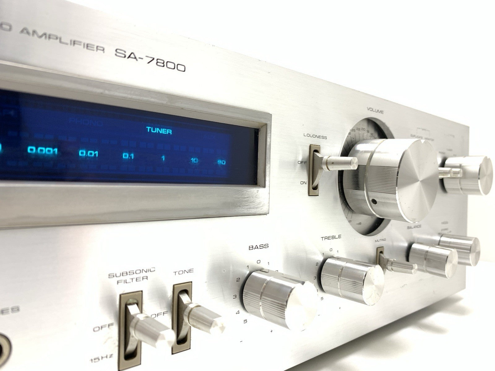 PIONEER SA-7800 Stereo Amplifier 65+65W RMS Vintage 1979 Blue LINE Work GoodLook