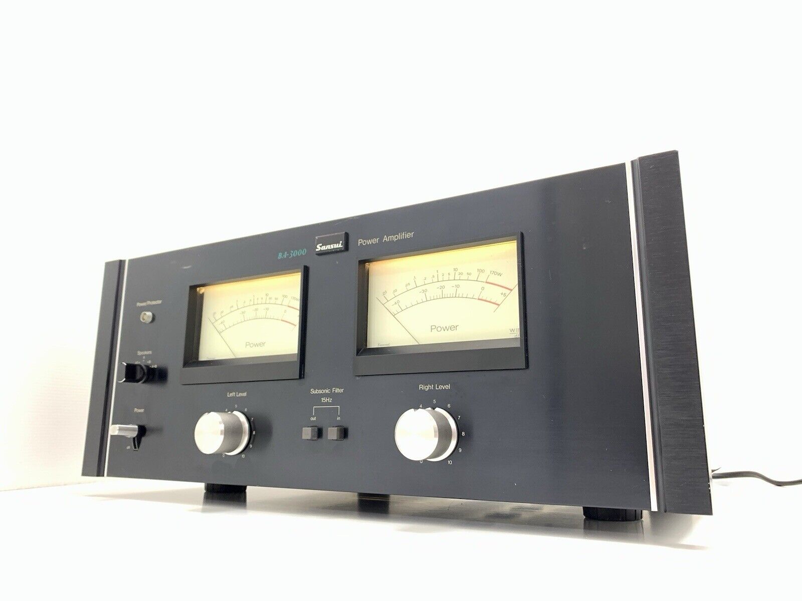 SANSUI BA-3000 Stereo Power Amplifier 170+ 170 W RMS Vintage 1975 WORK Good Look