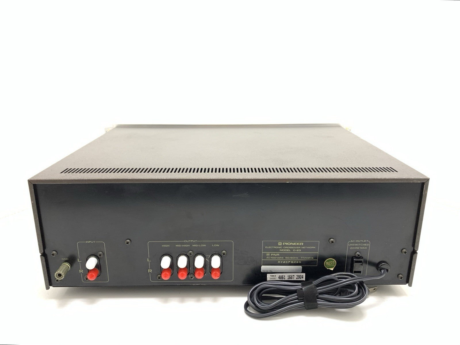 PIONEER D 23 Divisor Eletrônico Profissional com Alças 4 Vias