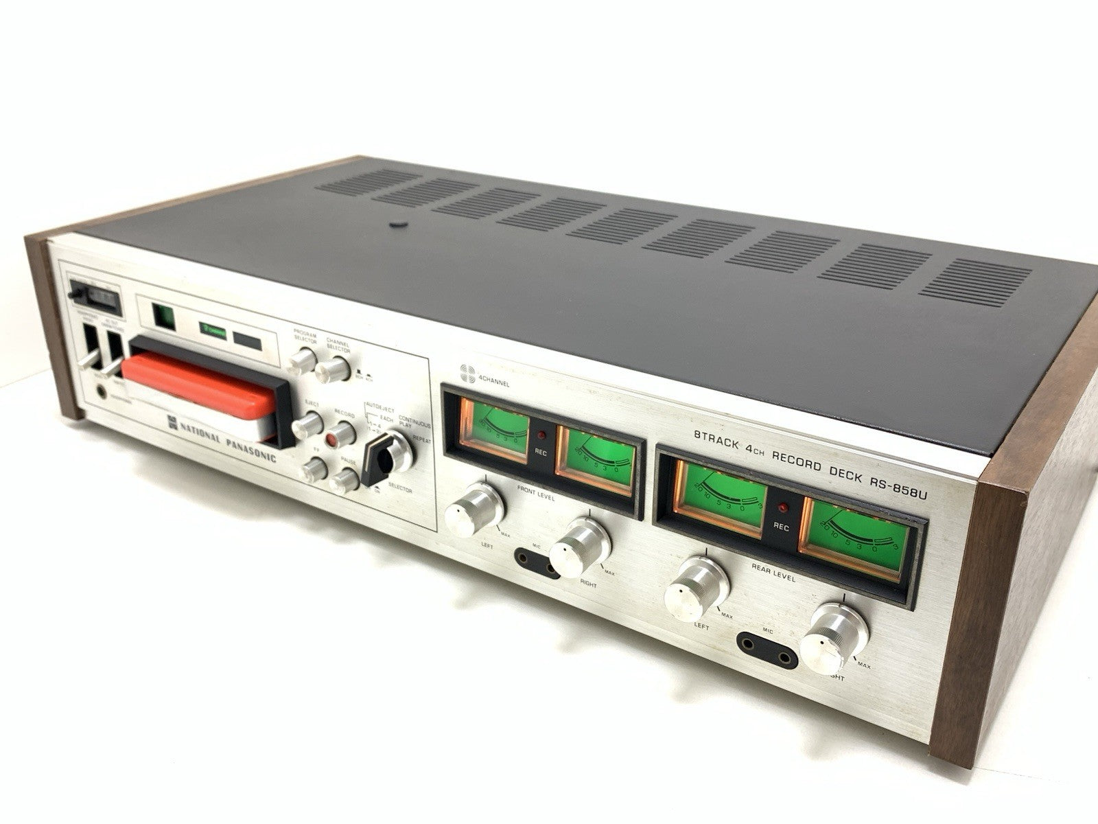 NATIONAL PANASONIC RS 858U 4Channel Quadraphonic 8 Track Recorder WORK Good Look