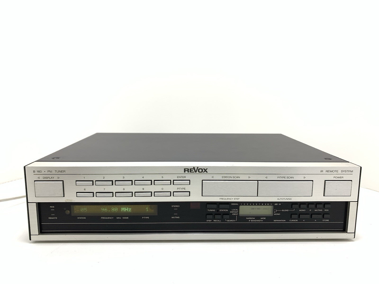 STUDER REVOX B 160 Stereo FM RDS Tuner High End Vintage 1988 WORKING Good Look