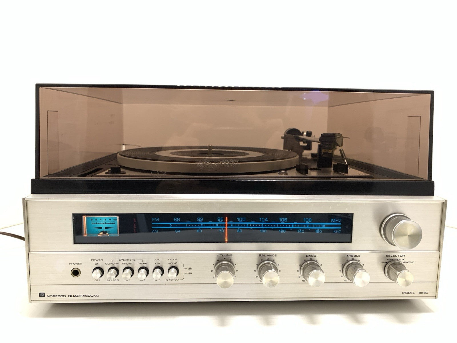 NORESCO QUADRASOUND System Model 8560 Receiver+Turntable DUAL 1225 WORK GoodLook