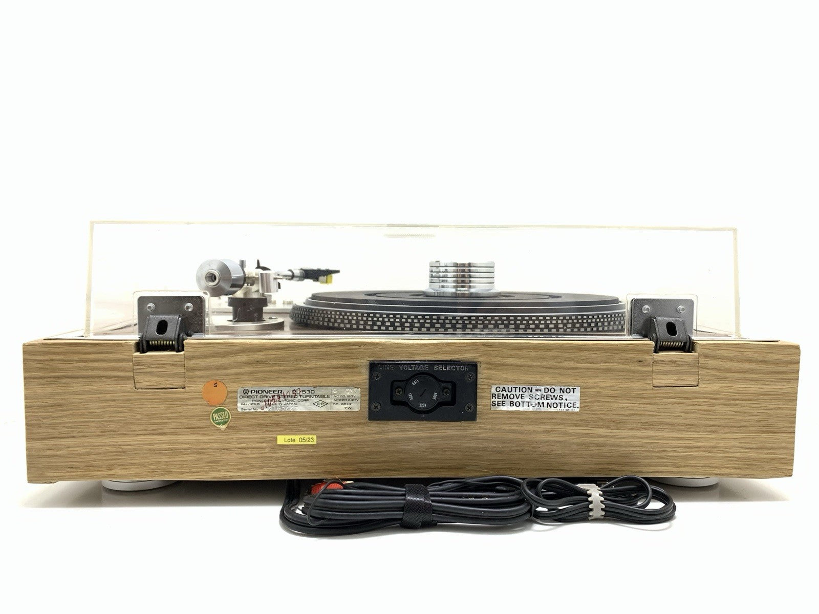 PIONEER PL 530 Turntable Direct Drive Full Automatic Vintage 1976 WORK Good Look