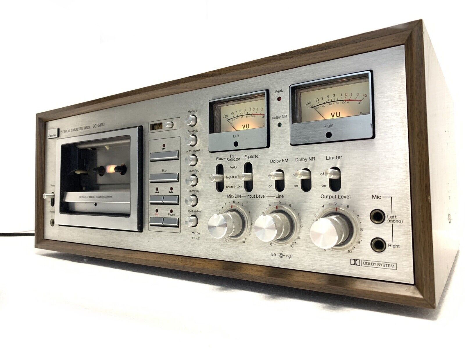 SANSUI SC-5100 2 Head Stereo Tape Deck Vintage 1978 Hi End Refurbished Like New