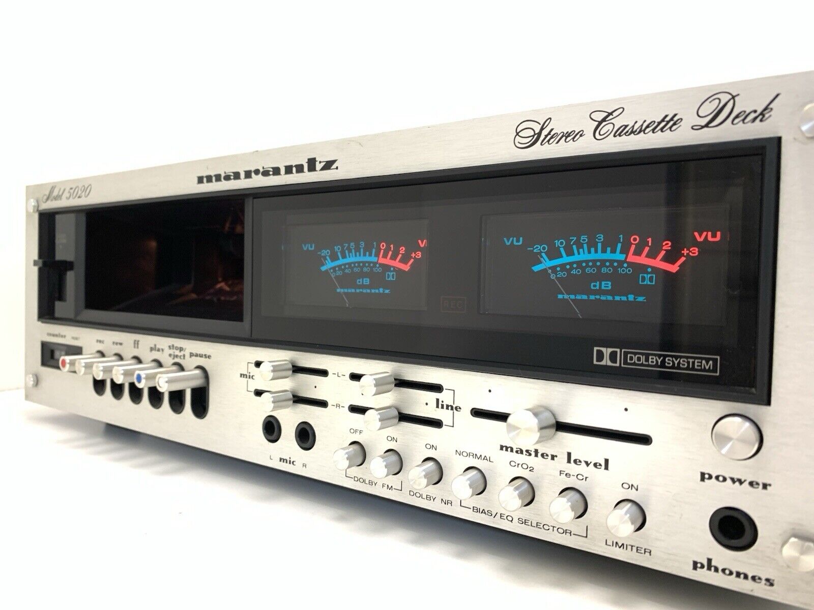 MARANTZ 5020 Stereo Cassette Tape Deck 2 Head Vintage 1977 Hi End WORK Good Look