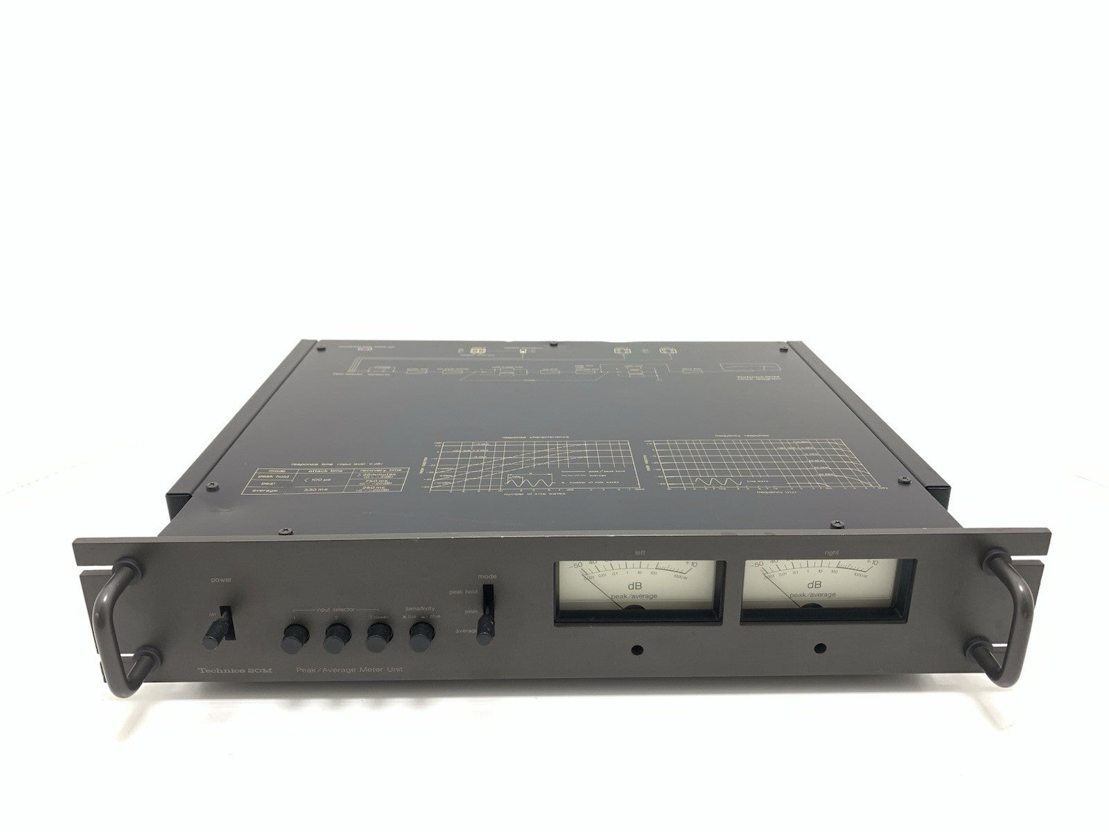 TECHNICS SH 9020 Professional XLR Peak Average Meter Unit Vintage