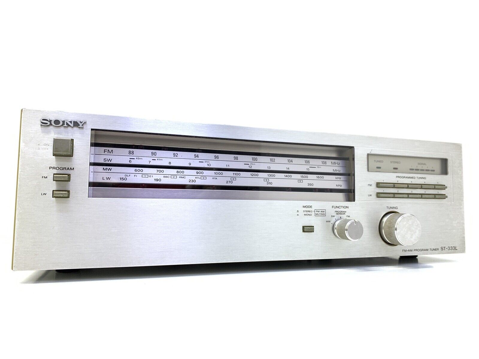 SONY ST-333L FM Stereo Program Tuner Vintage 1979 Hi End
