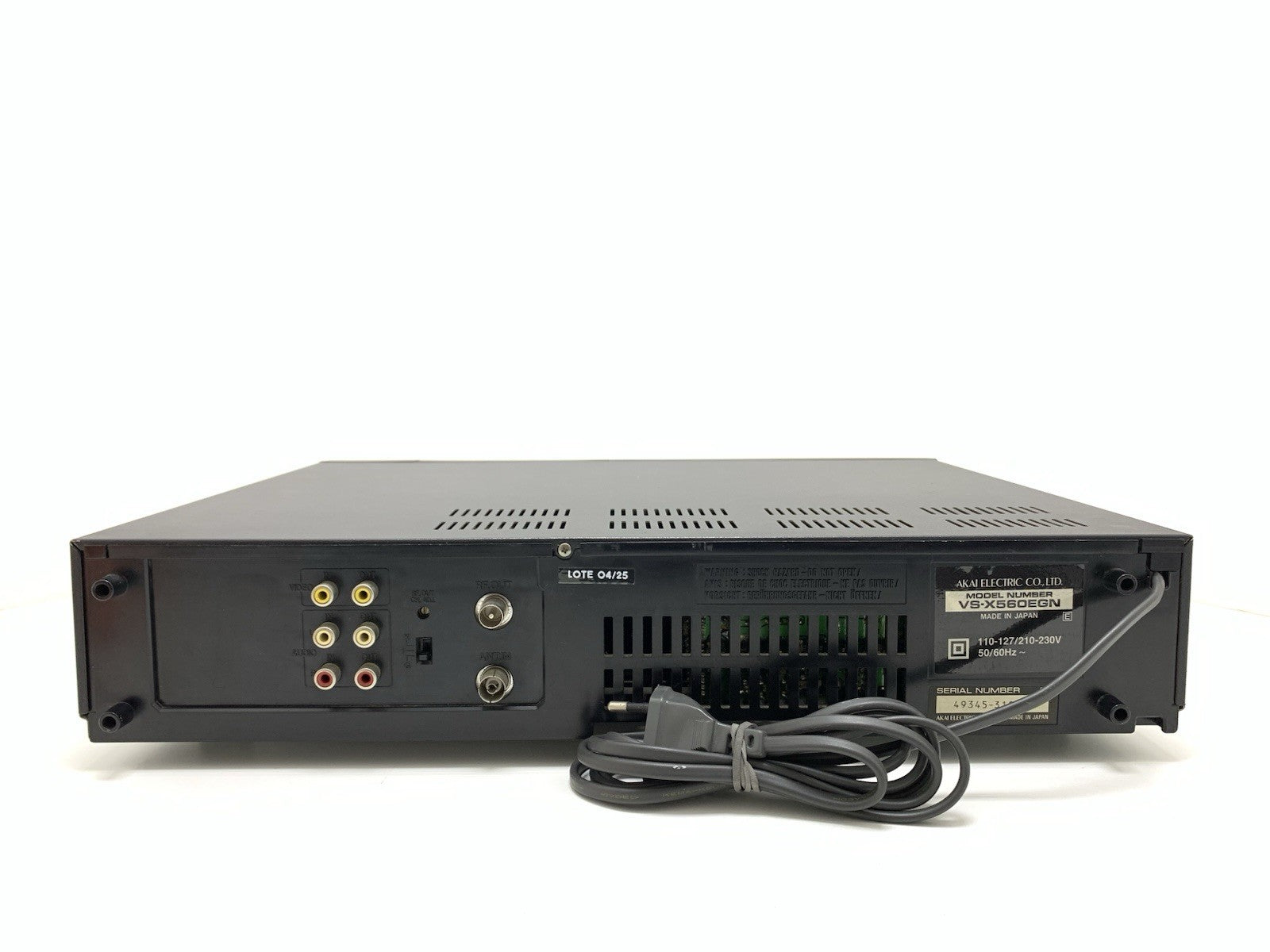 AKAI VS-X560 Video VHS Hi Fi Stereo 6 Head MULTI PAL NTSC SECAN WORK Good Look