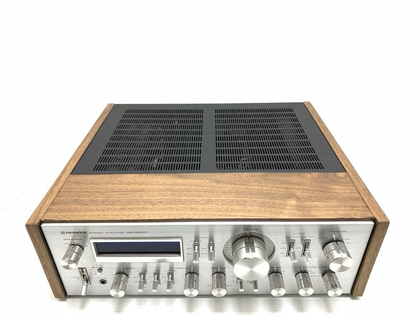 PIONEER SA 9800 + Wood Box Stereo Amplifier 100+100 W RMS Vintage 1979 Good Look