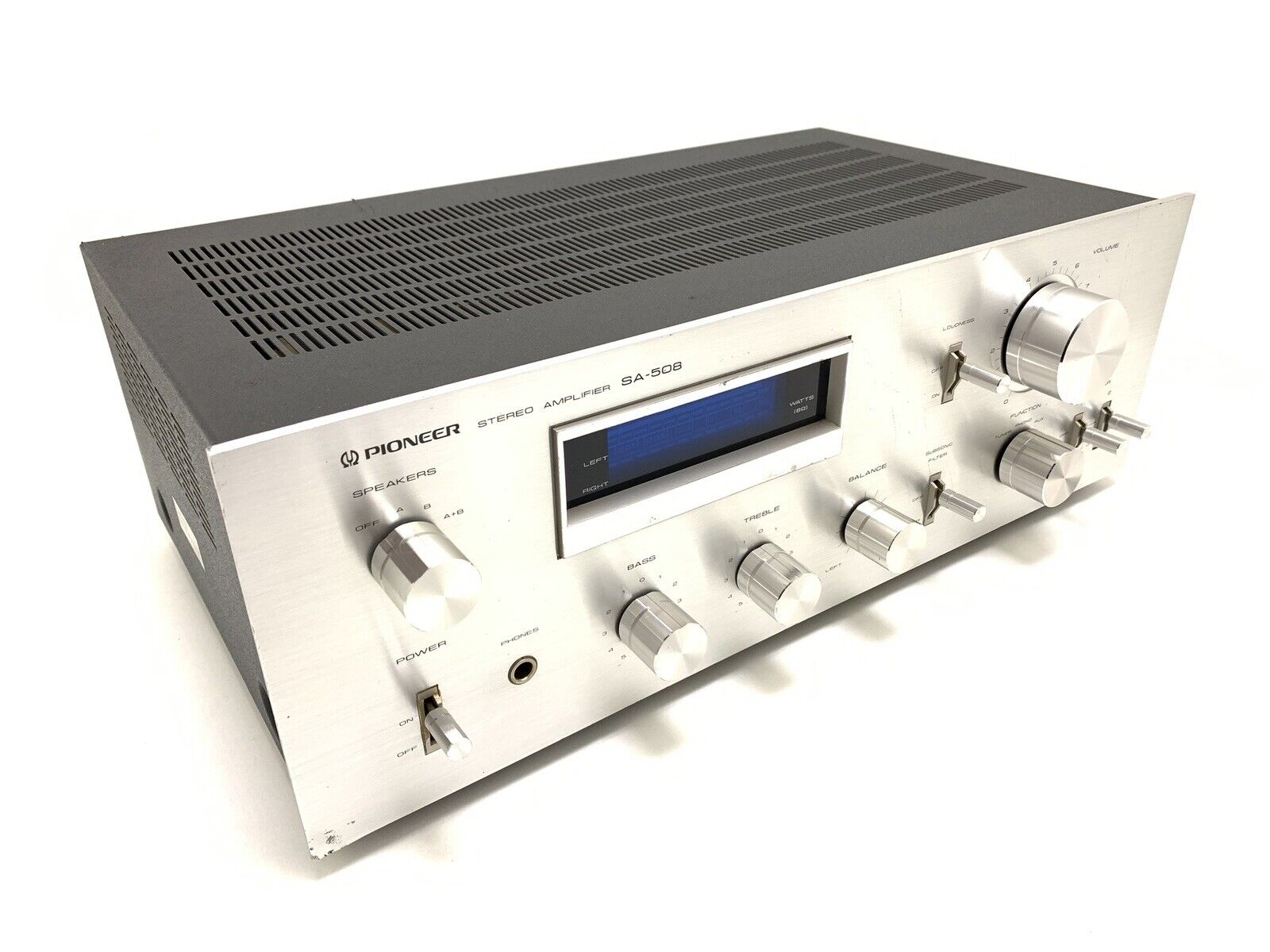 PIONEER SA 508 Stereo Amplifier 2X 25Watts RMS Vintage 1979 Hi Fi WORK VERY GOOD