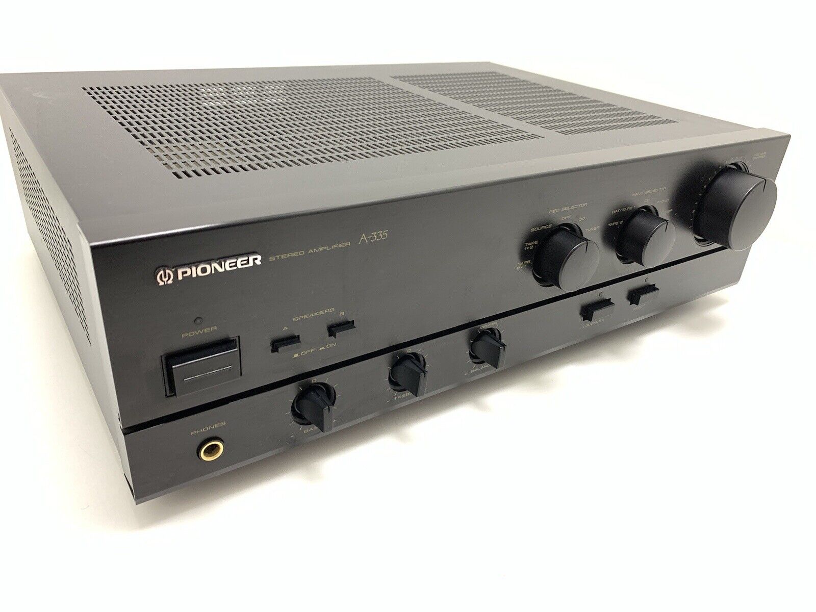 PIONEER A 335 Stereo Amplifier 40+40 Watts RMS Vintage 1989 Hi Fi WORK Good Look