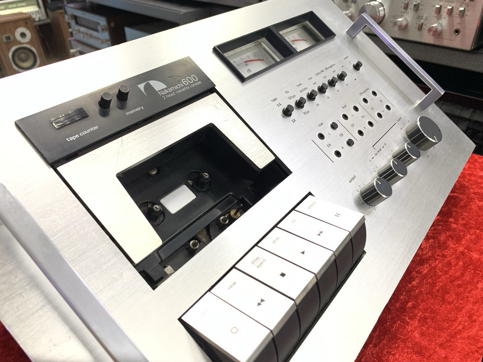 NAKAMICHI 600 High End 2 Head Cassette Tape Deck Vintage 1975 WORK Good Look