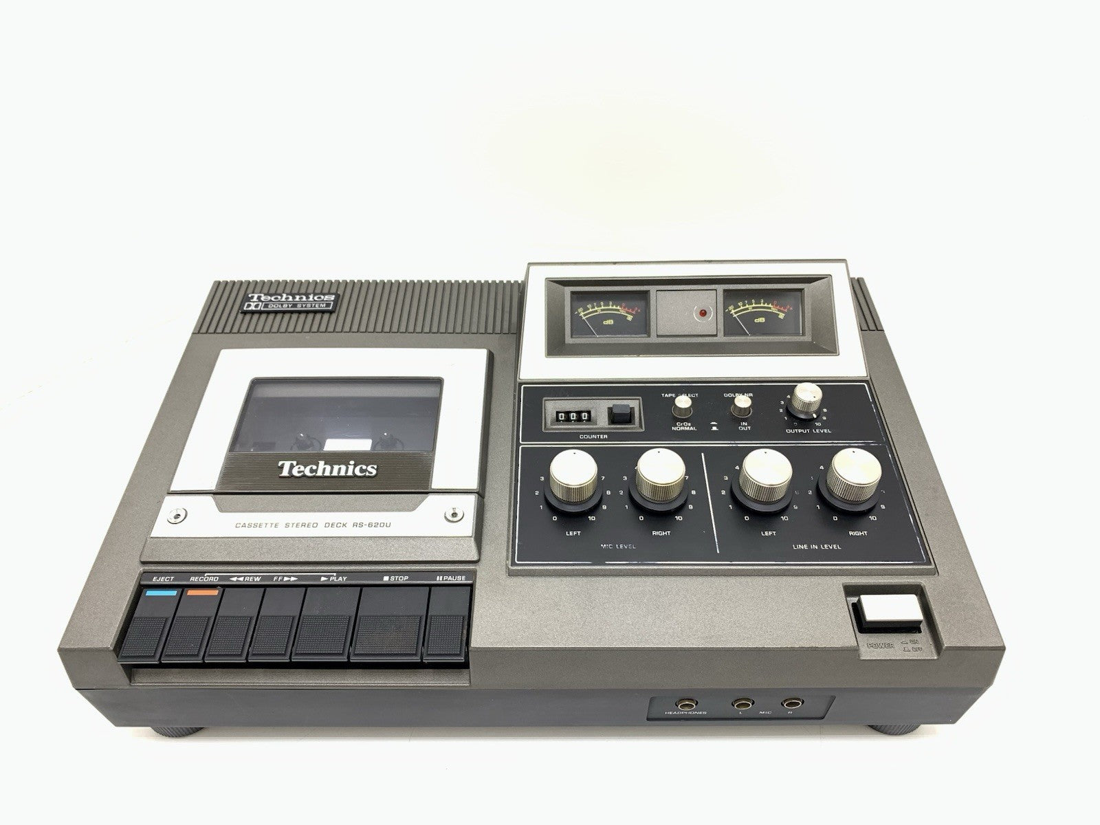 TECHNICS RS 620U Stereo Cassette Tape Deck 2 Head Vintage 1976 Working Good Look