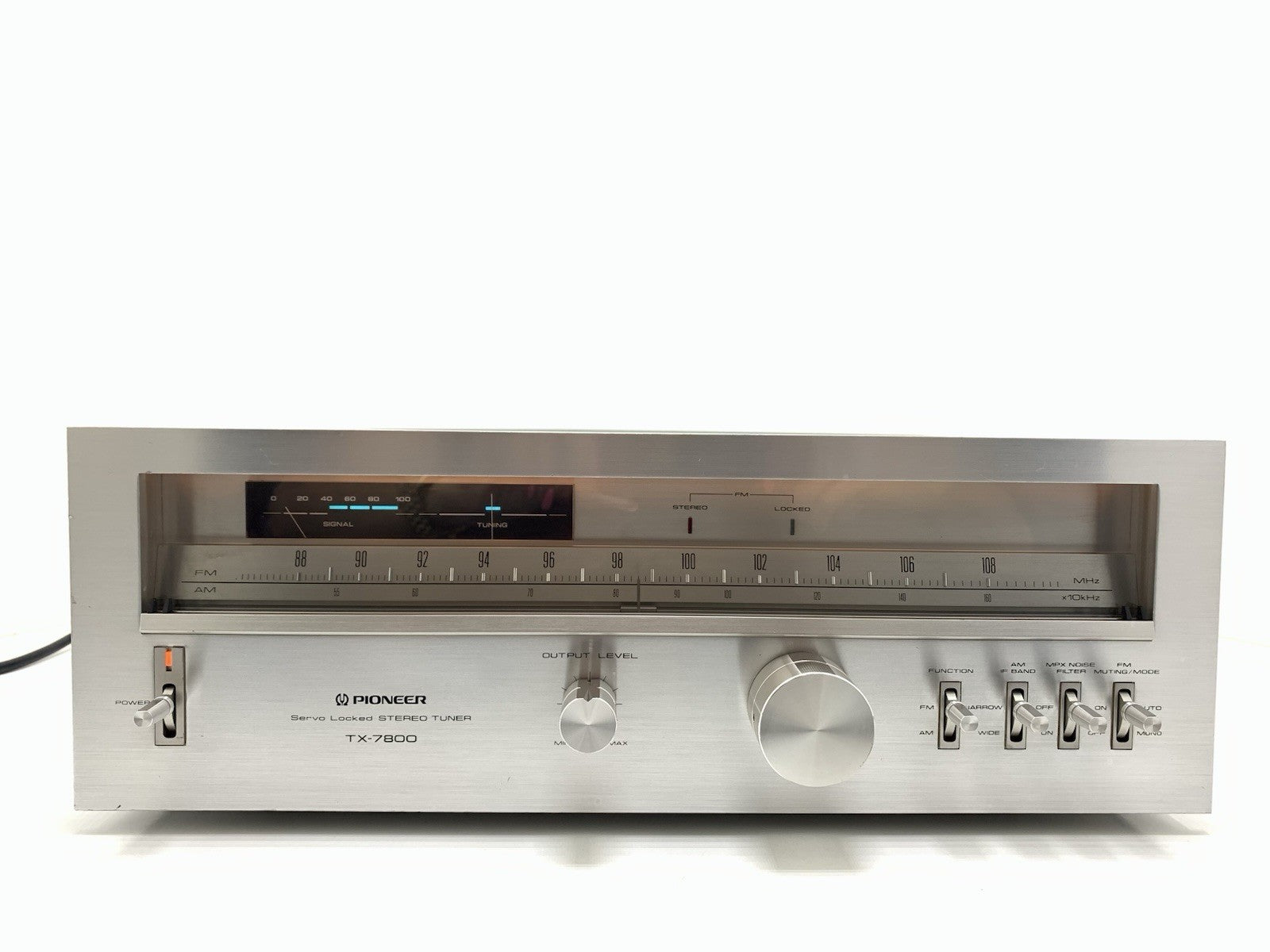 PIONEER TX 7800 AM/FM Stereo Analogue Tuner BlueLine Vintage 1979 WORK Good Look