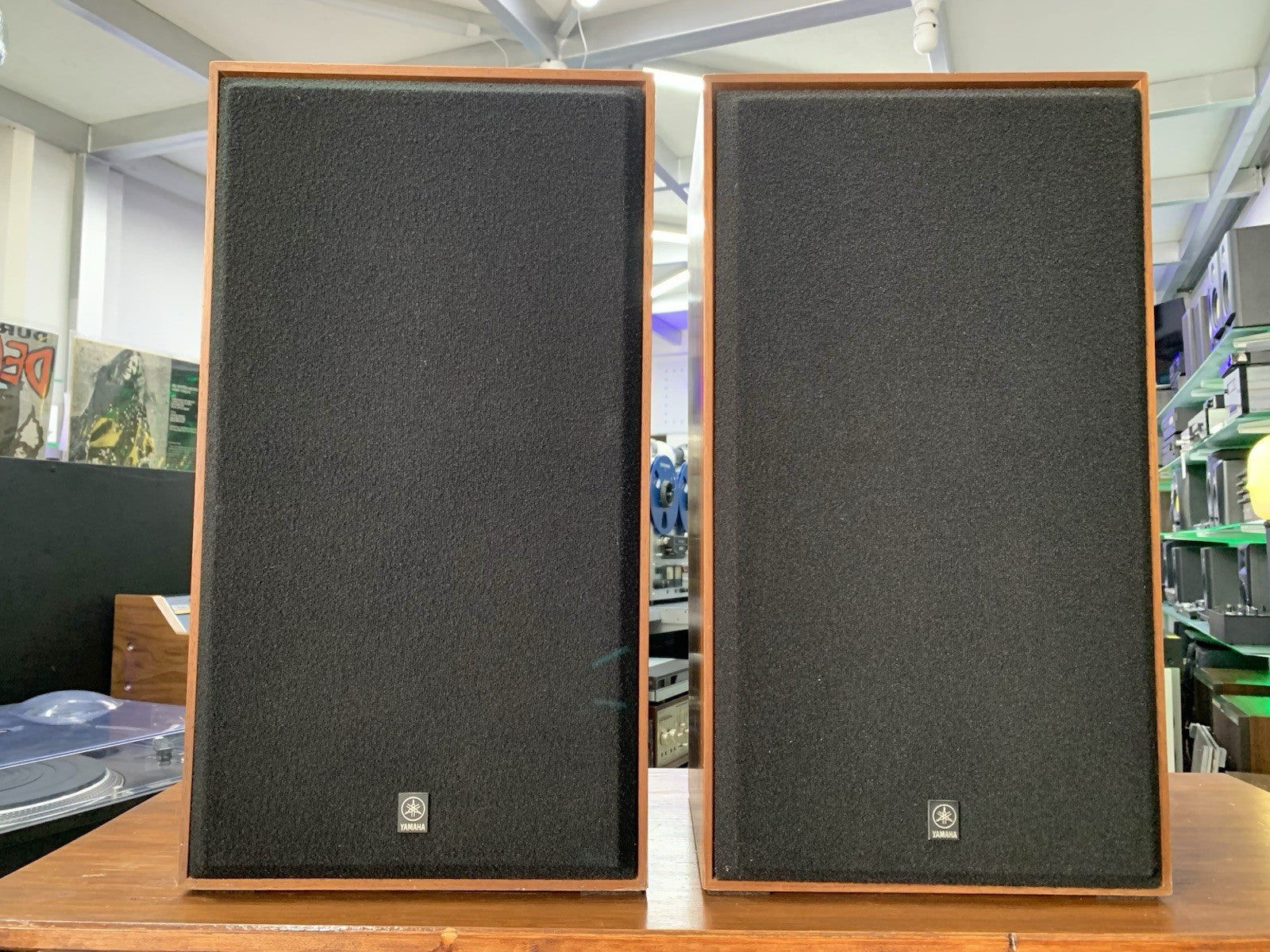 YAMAHA NS 650 Original 3 Way Japan Monitor Vintage 1970 Speakers Work Good Look