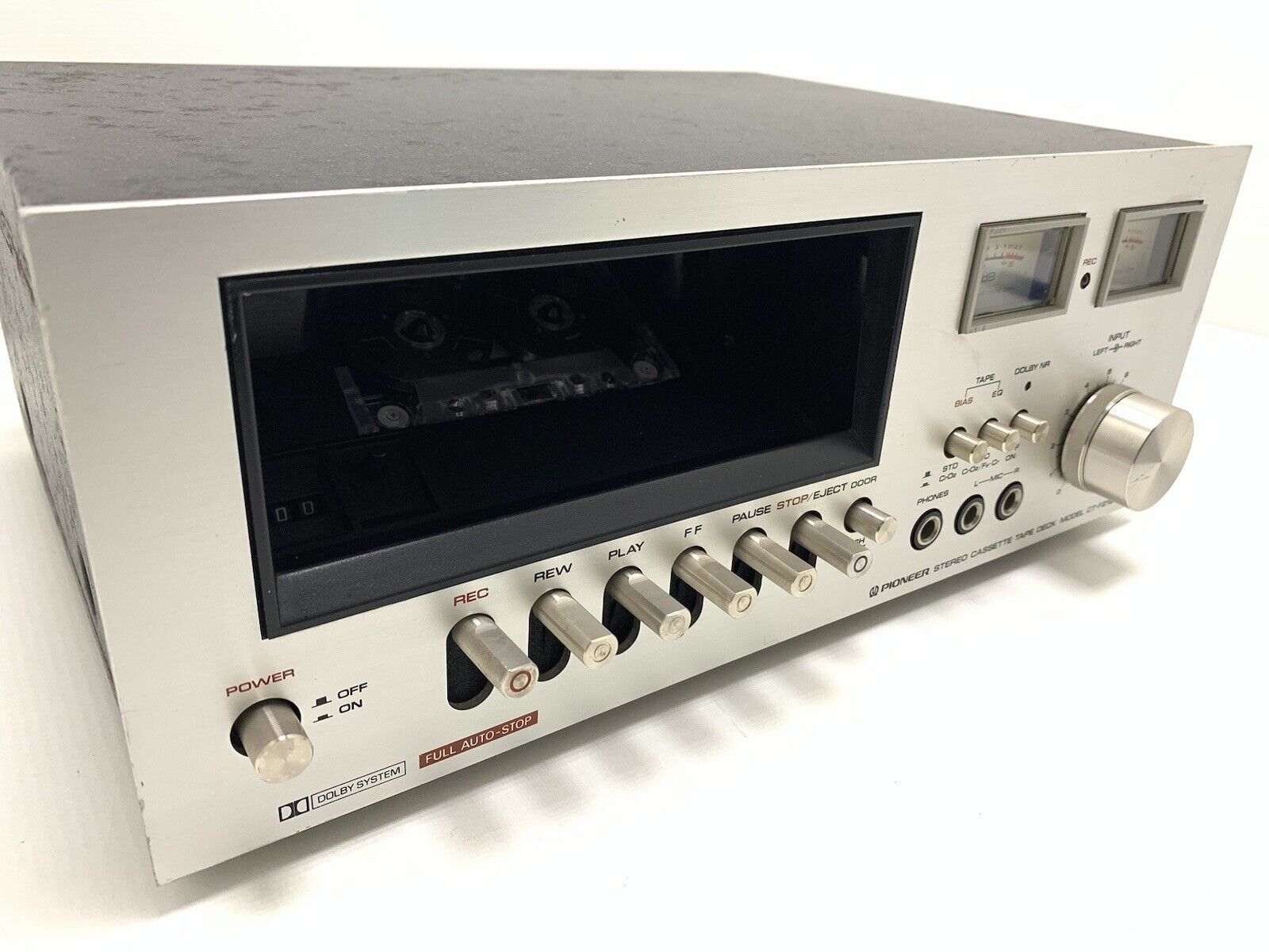 PIONEER CT-F2121 Stereo Cassette Tape Deck 2 Head Vintage 1975 WORK Good Look