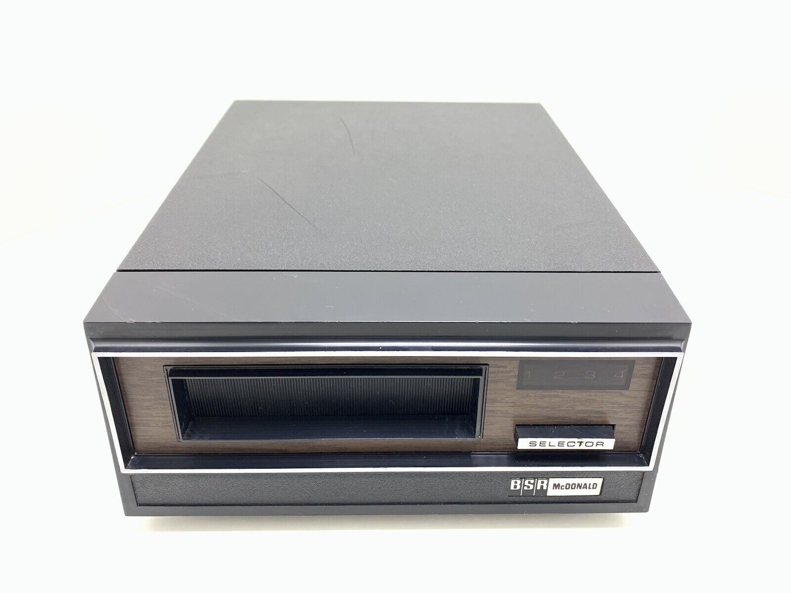 BSR McDONALD TD 8S Stereo 8-Track Playback Deck Vintage Working 220 V Good Look