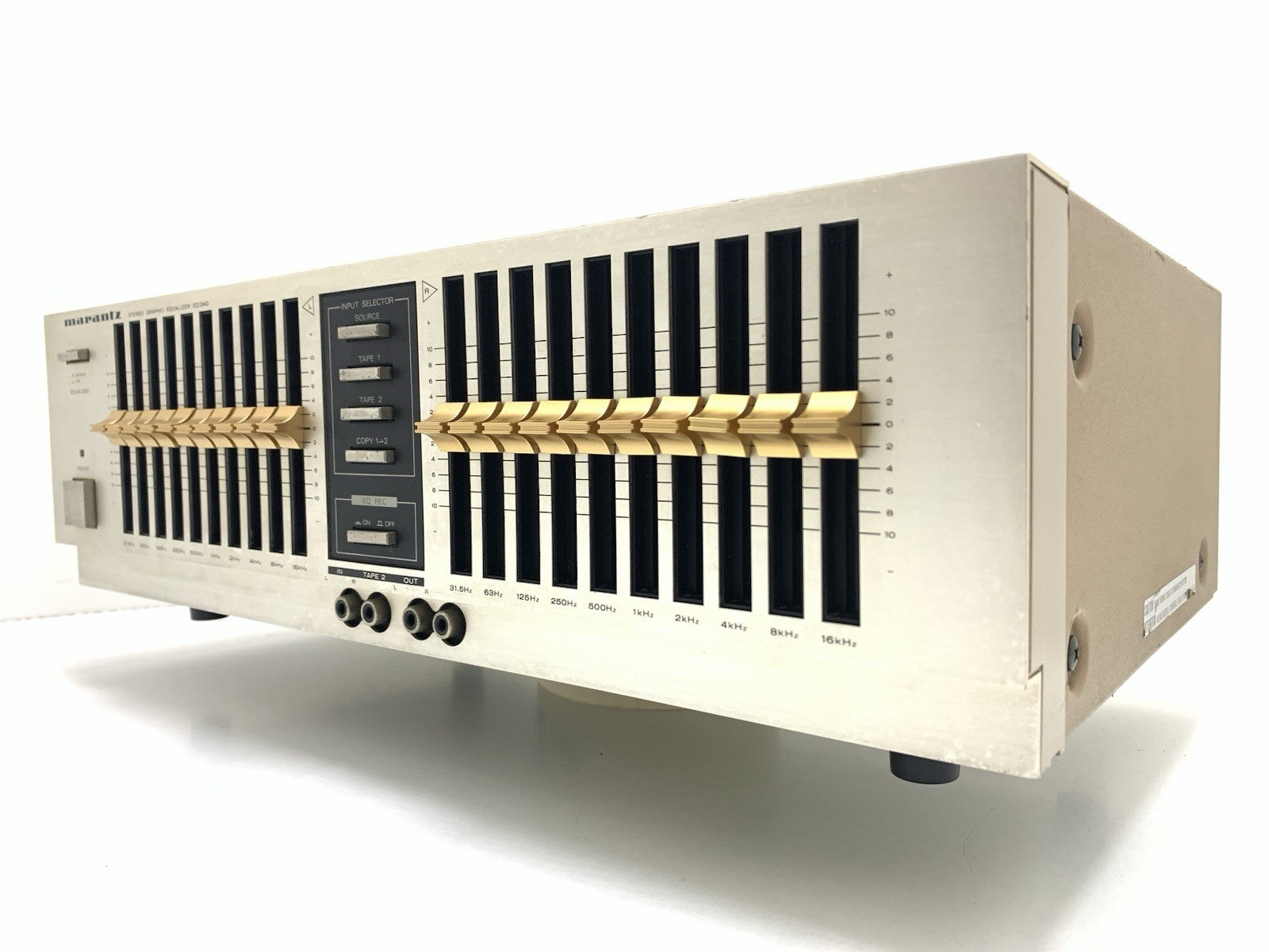 MARANTZ EQ 340 Hi End Gold Stereo Graphic Equalizer Vintage 1983 WORK Good Look