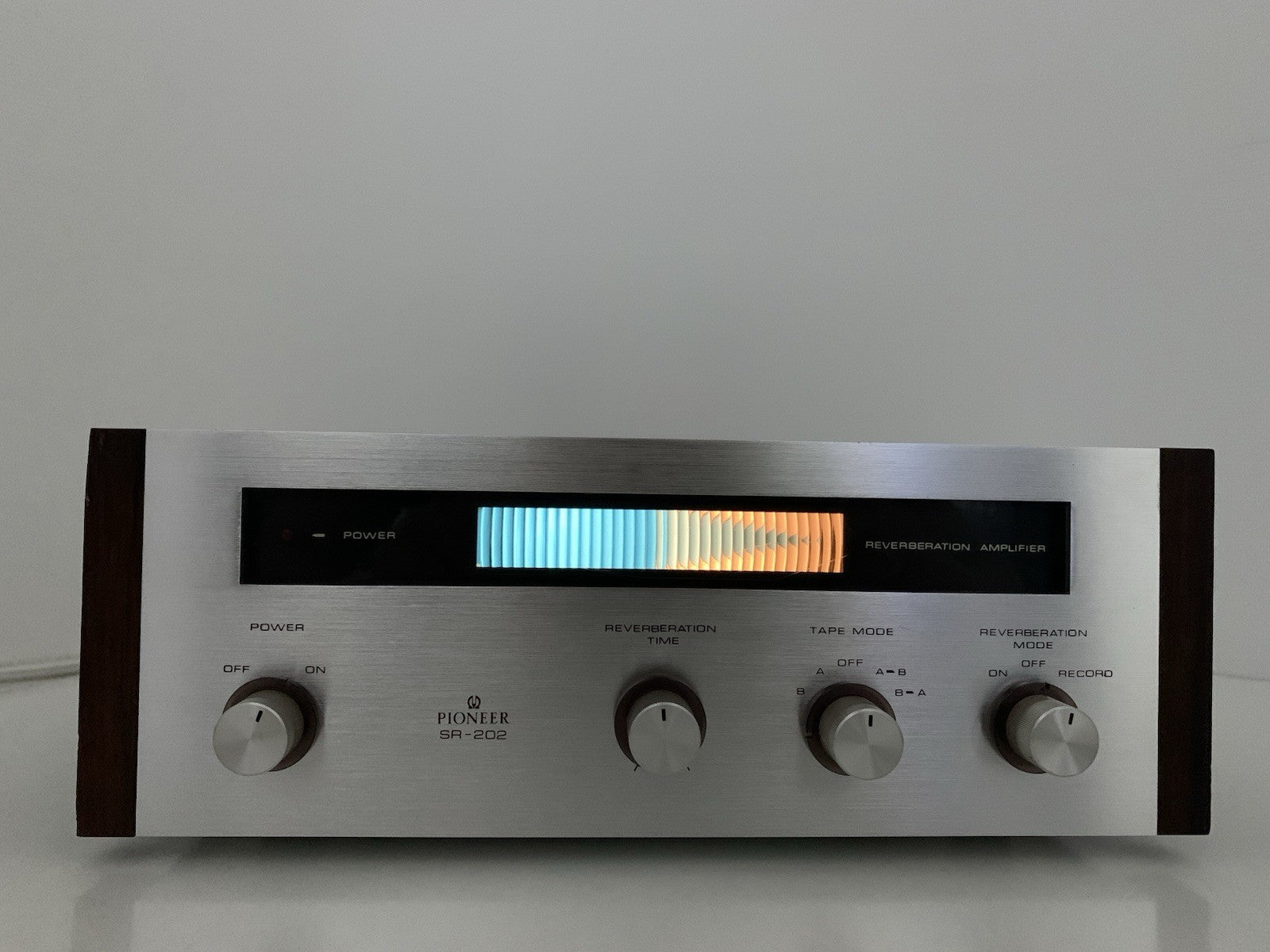 PIONEER Stereo REVERBERATION AMPLIFIER SR 202 Vintage 1969 Work PERFECT GoodLook