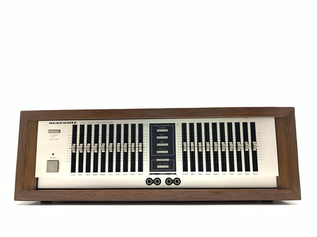 MARANTZ EQ 340 Stereo Graphic Equalizer New Wood Box Vintage 1983 WORK Good Look