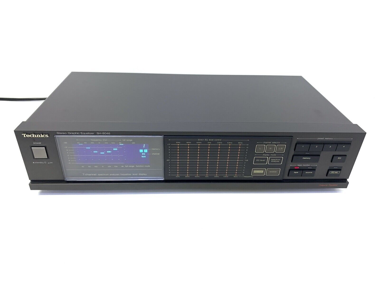 TECHNICS SH-8046 Stereo Graphic Equalizer Spectrum Analyzer Vintage 1986 GodLook