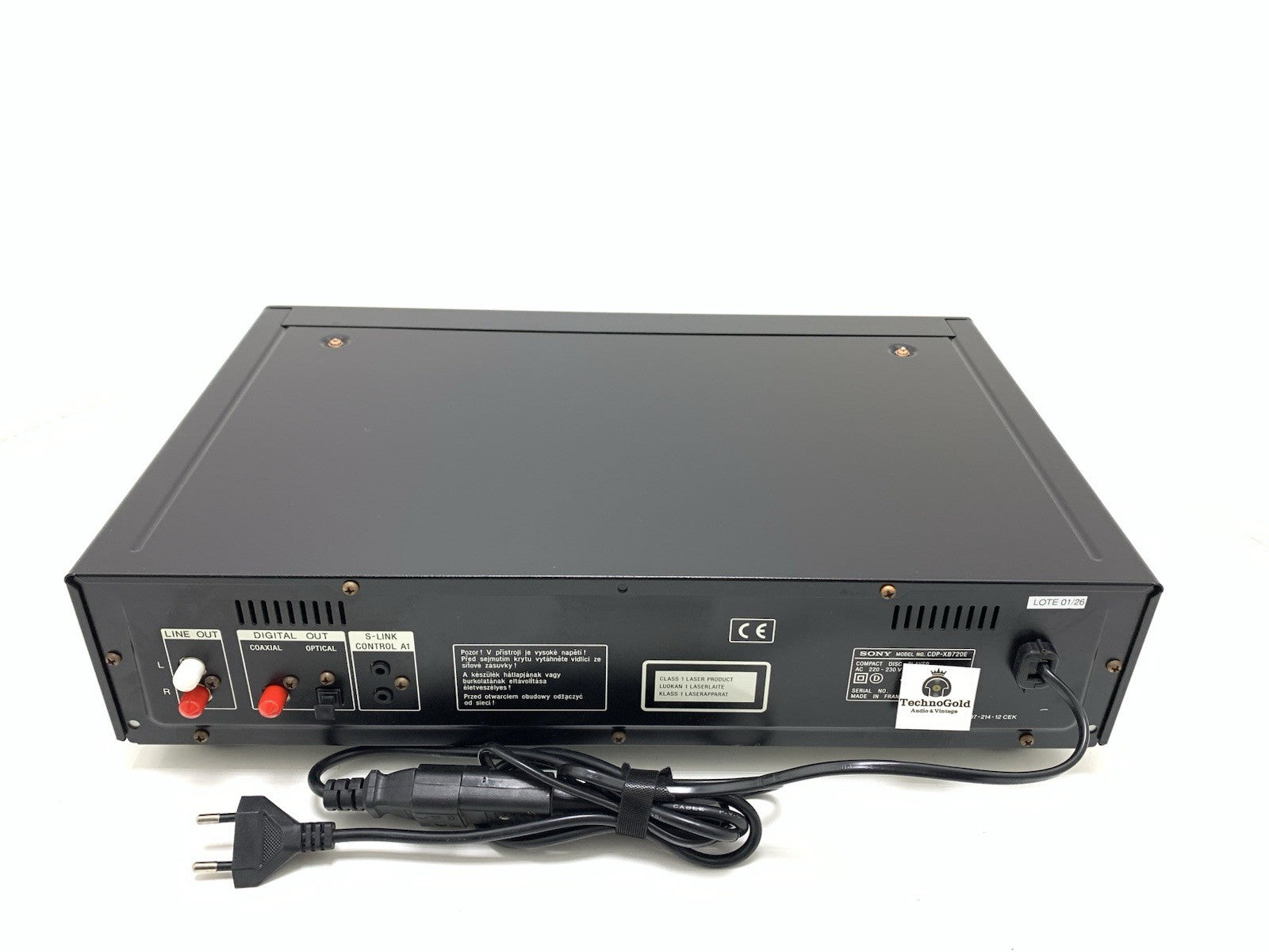 SONY CDP XB720E QS Audiophile Compact Disc CD Player Vintage 1990 WORK Good Look