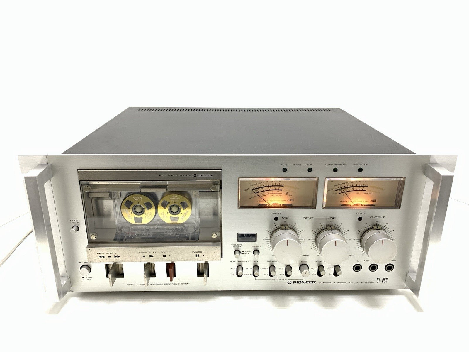 PIONEER CT 800 with handles Rack 19" Rare Stereo Tape Deck Vintage WORK GoodLook