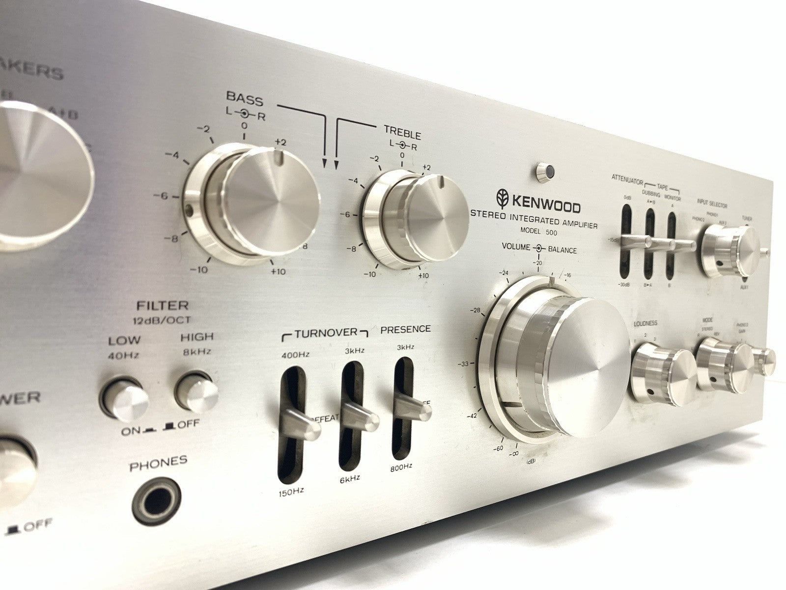 KENWOOD Model 500 SUPREME Integrated Amplifier 2X 100WRMS Vintage 1975 Good Look