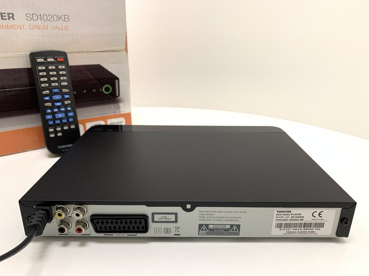 TOSHIBA SD1020KB DVD CD Player NEW OLD STOCK Never Used Original Box & Remote