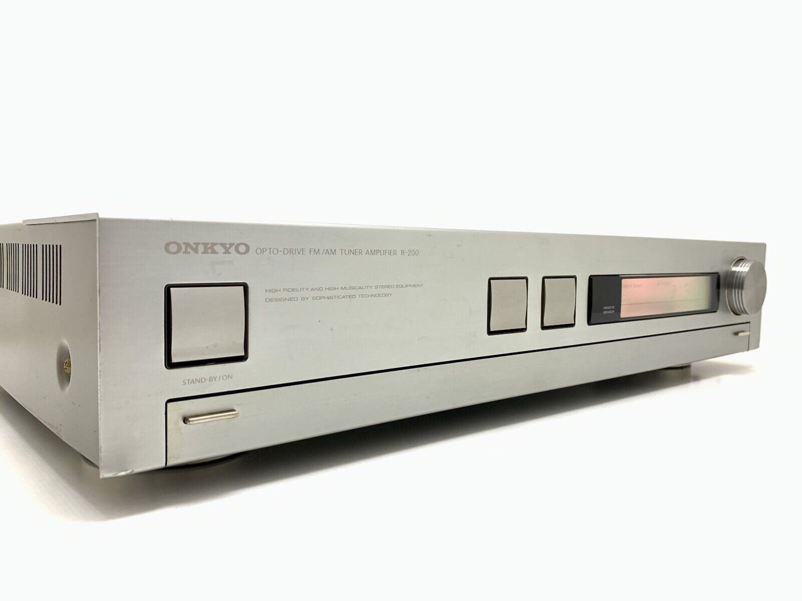 ONKYO R 200 Stereo Receiver 40+40 Watts RMS Vintage 1987 Hi Fi WORK Good Look